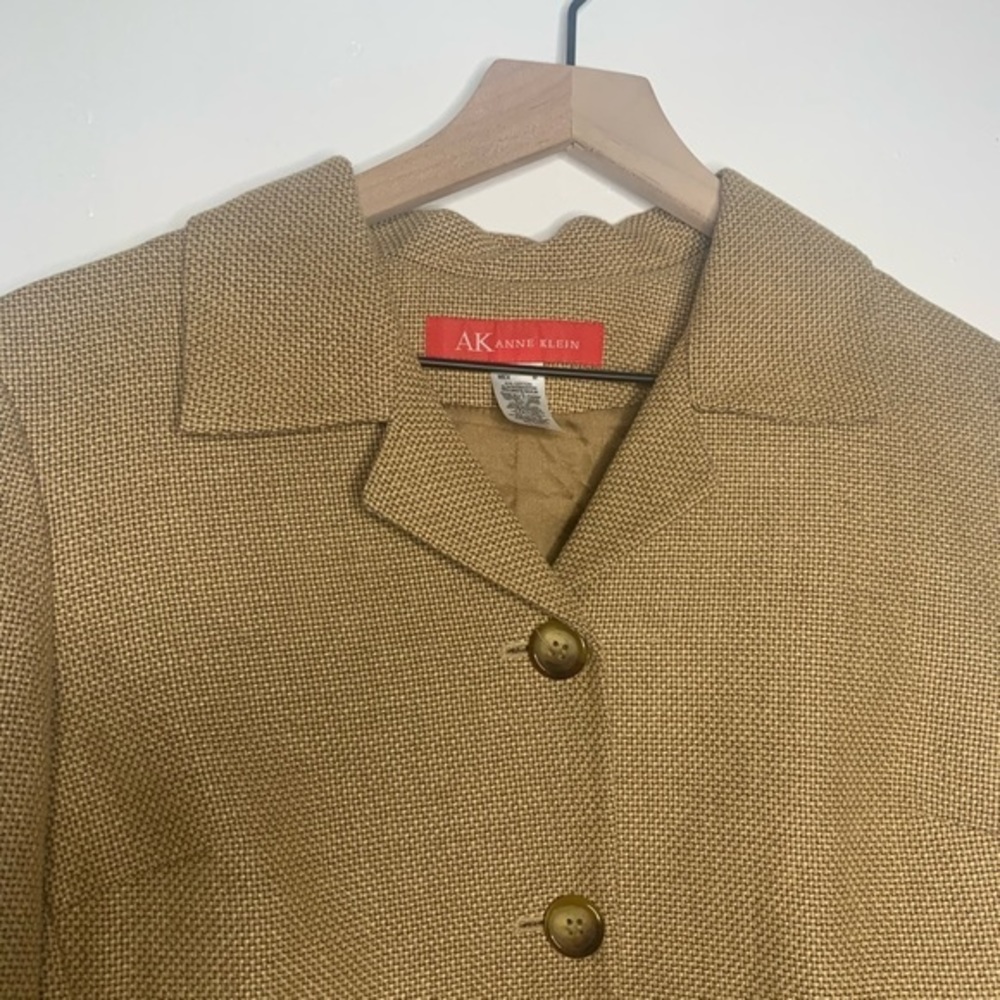 Anne Klein Lined Button Down Blazer Medium - image 2